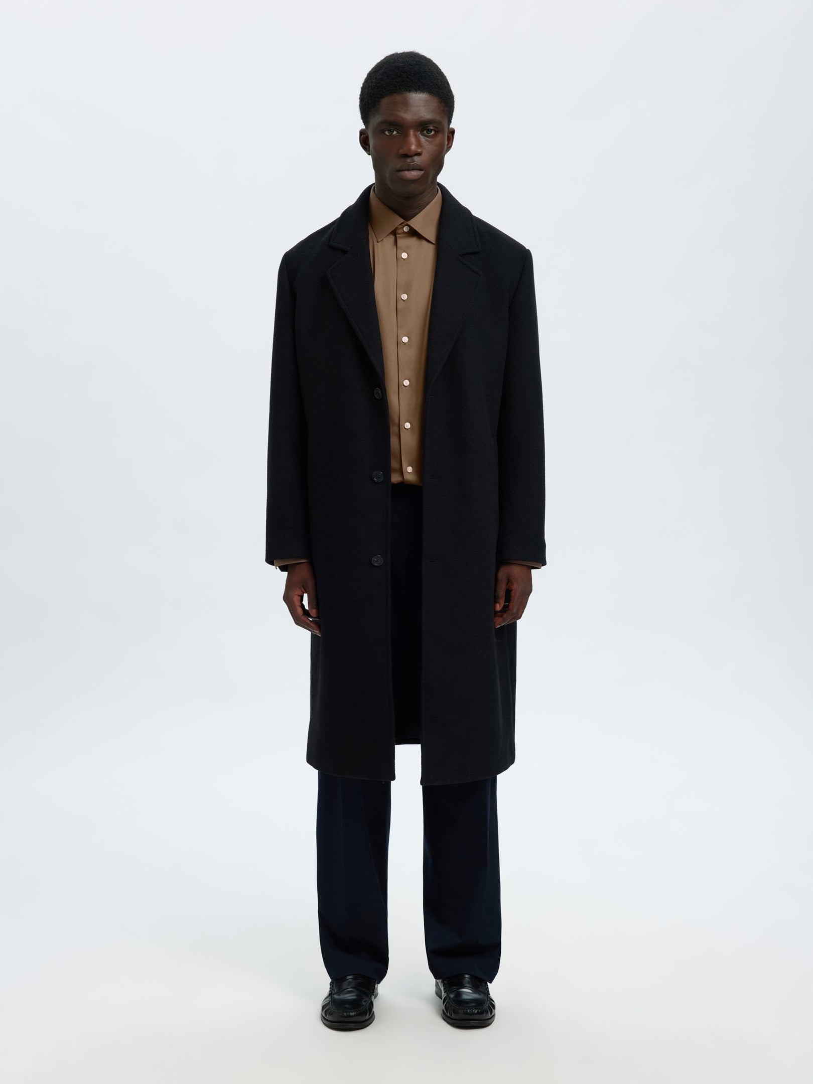 Slim Fit Performance Shirt - Brown