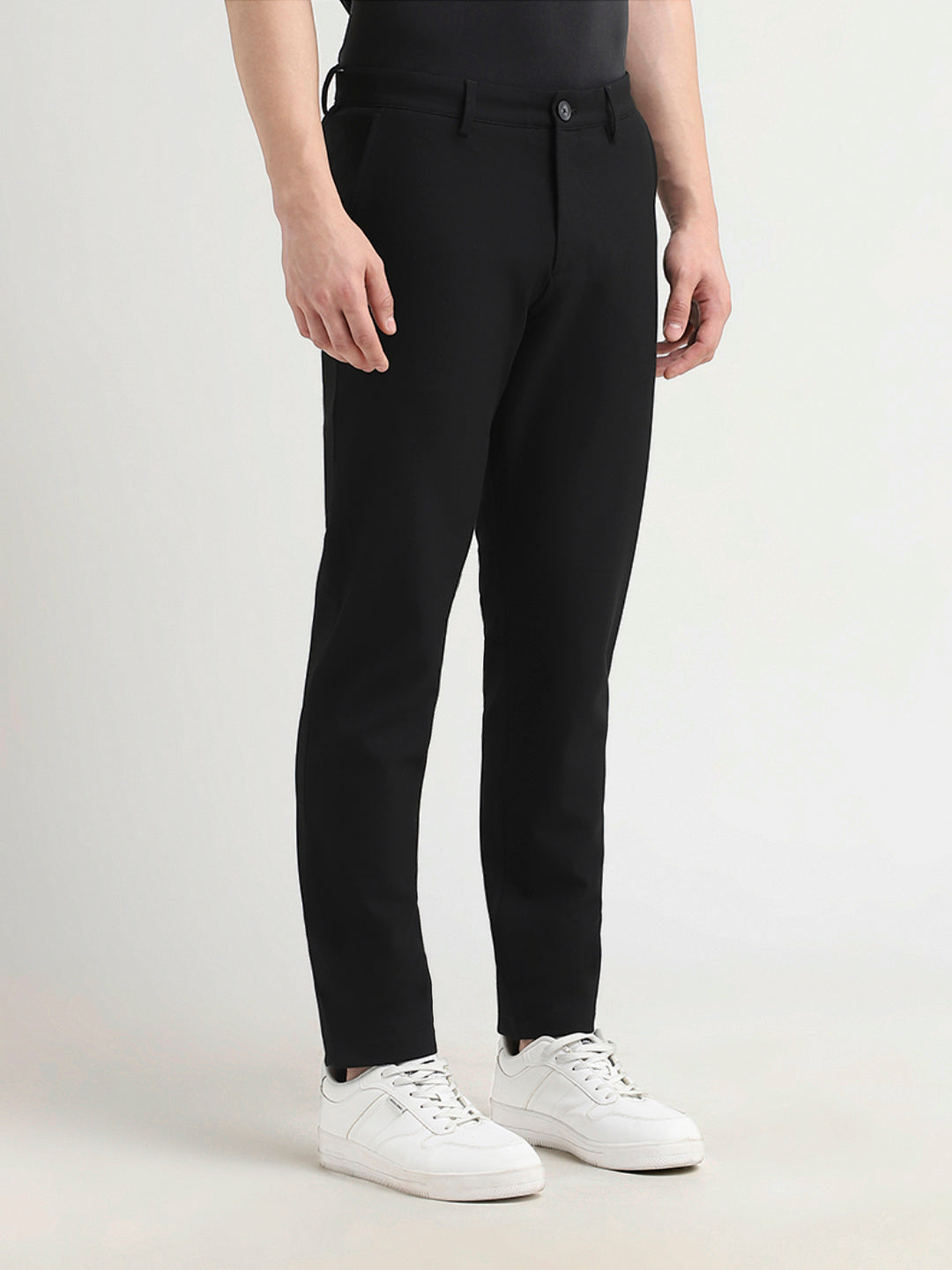 Slim Fit Flex Pants - Black