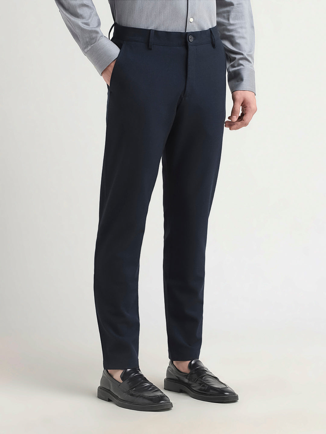 Slim Fit Flex Pants - Dark Blue