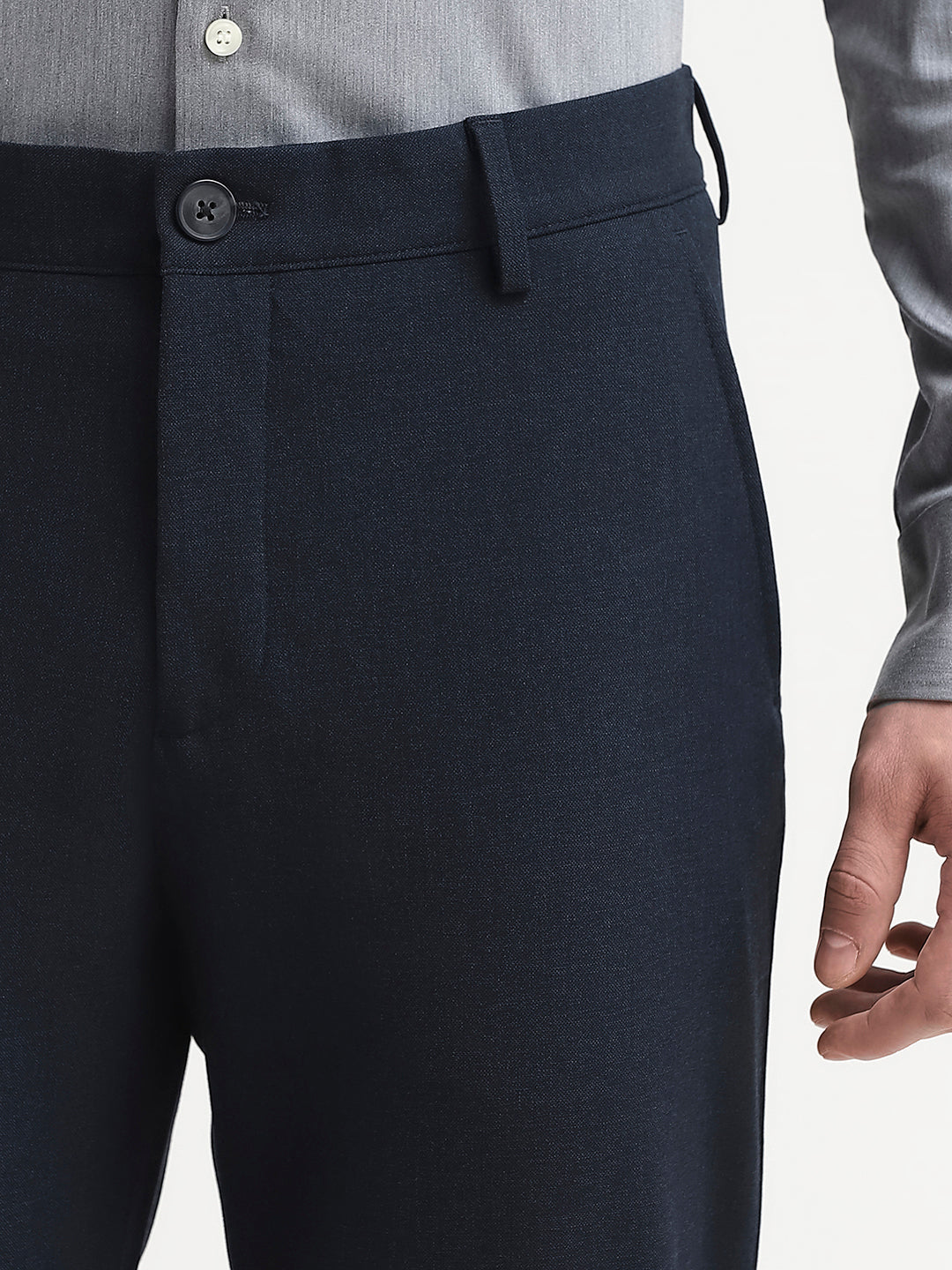 Slim Fit Flex Pants - Dark Blue