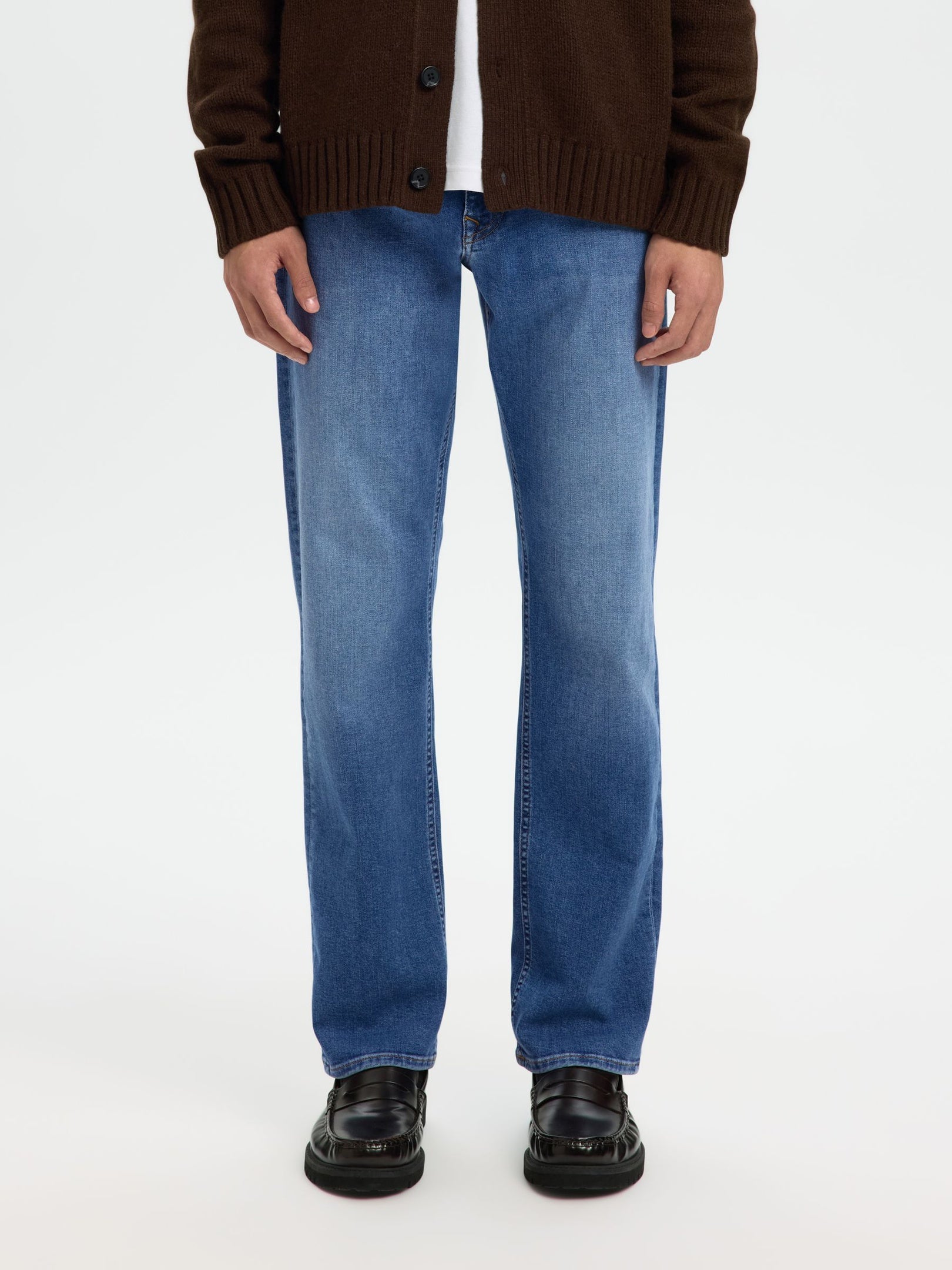 Straight Fit Cleo Flex Jeans - Medium Blue