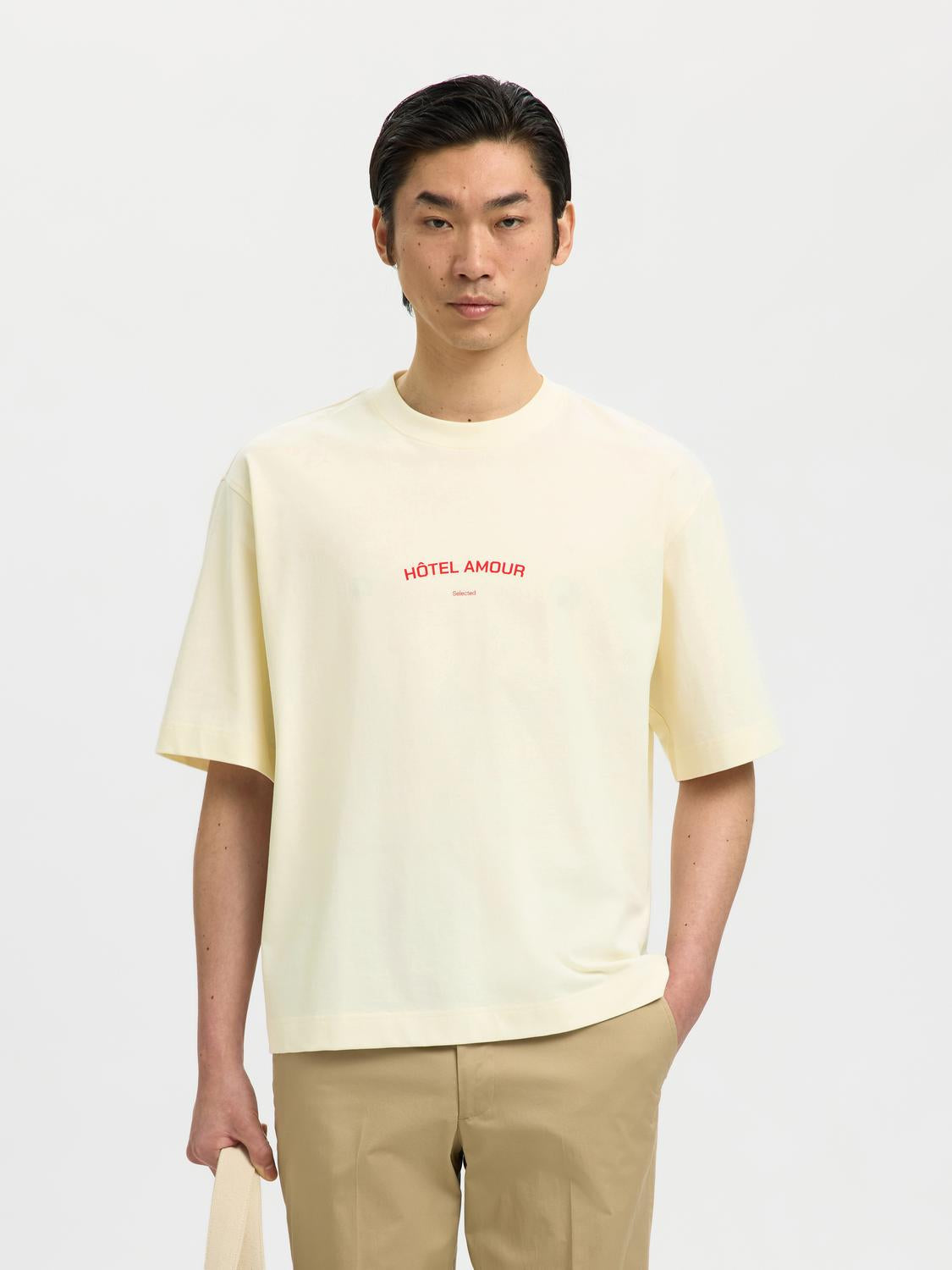Organic Cotton Boxy Fit T-shirt - Off-White