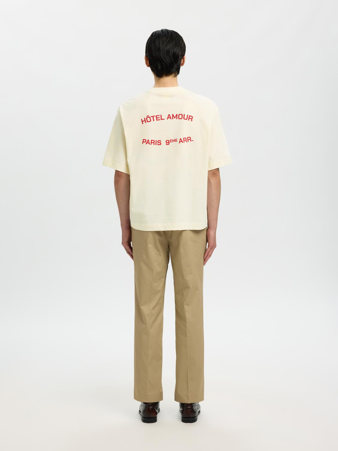 Organic Cotton Boxy Fit T-shirt - Off-White