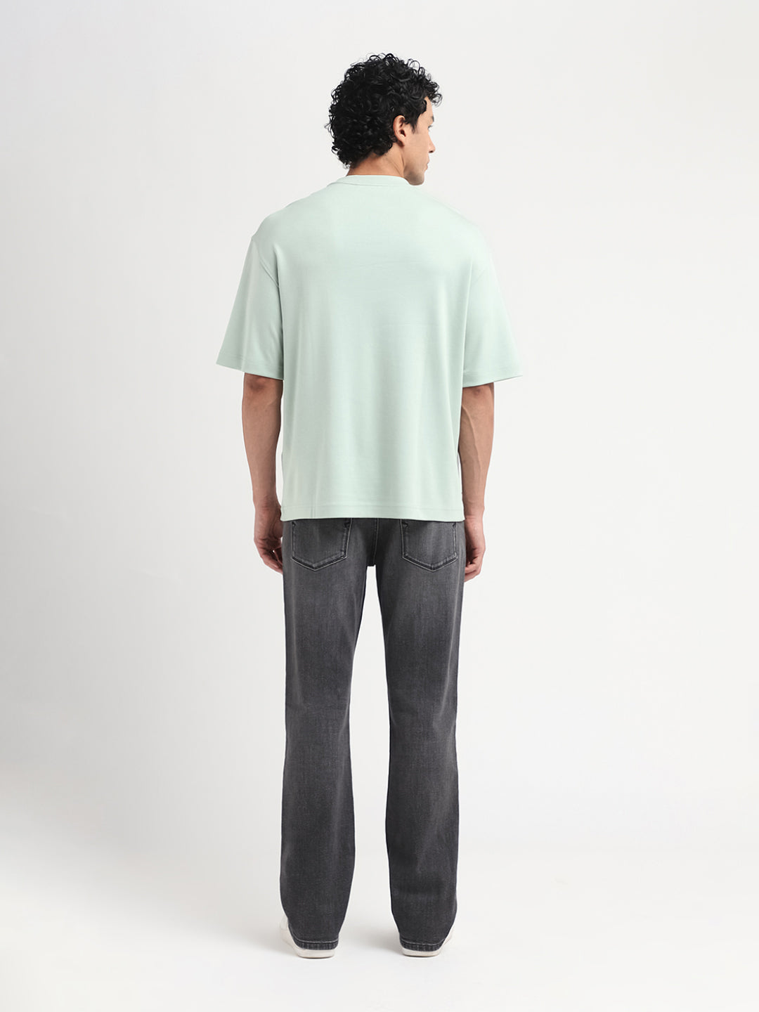 O-Neck Relaxed Fit T-shirt - Aqua Grey