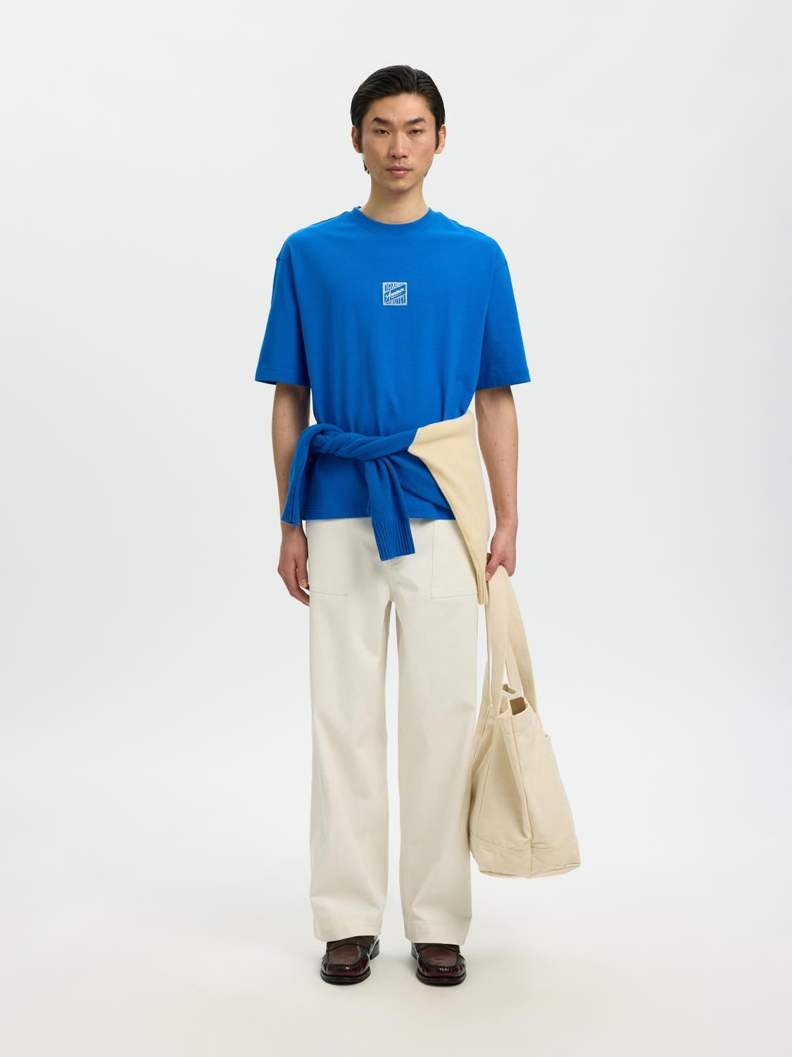 Organic Cotton Relaxed Fit T-shirt - Blue