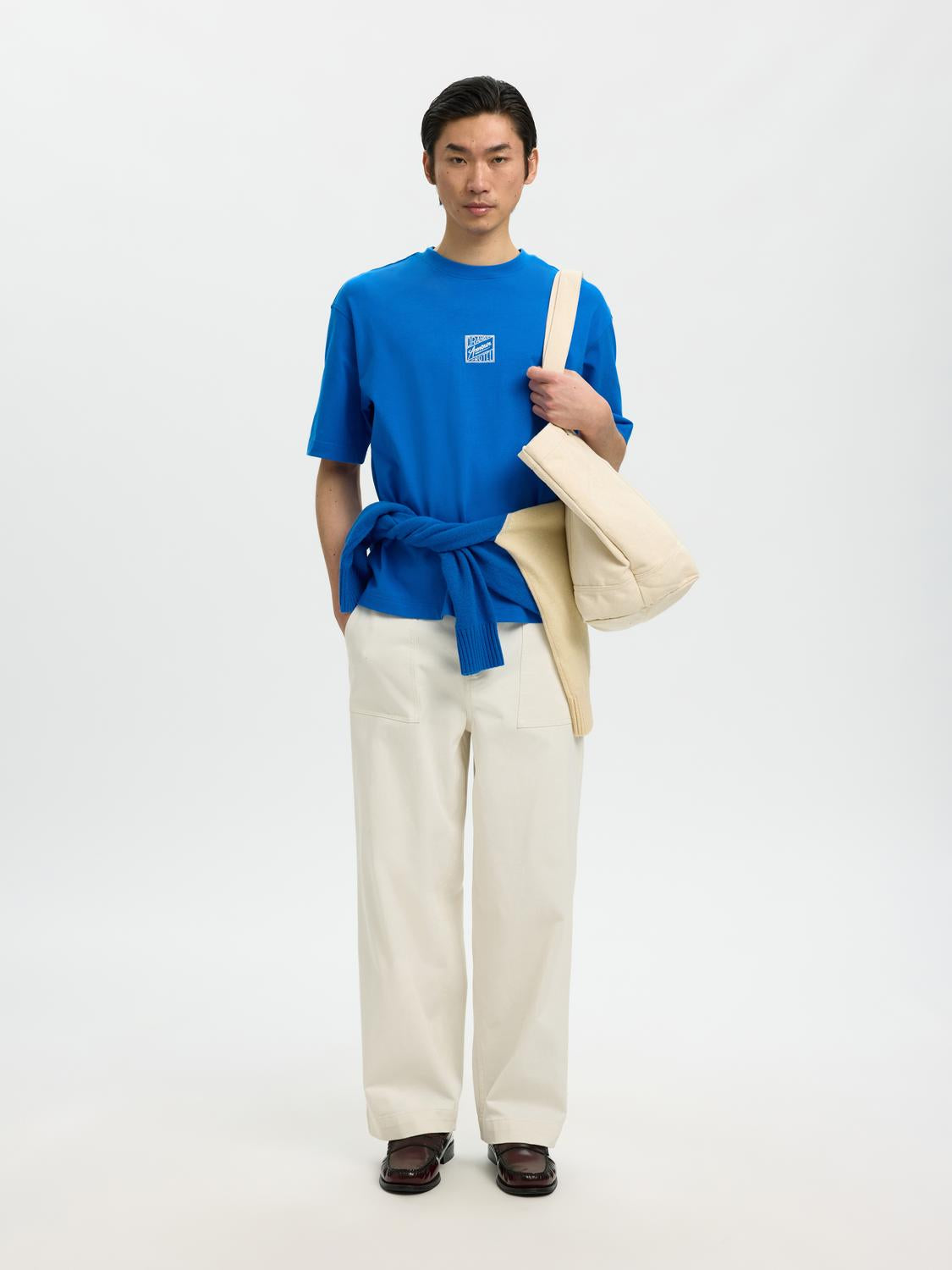 Organic Cotton Relaxed Fit T-shirt - Blue