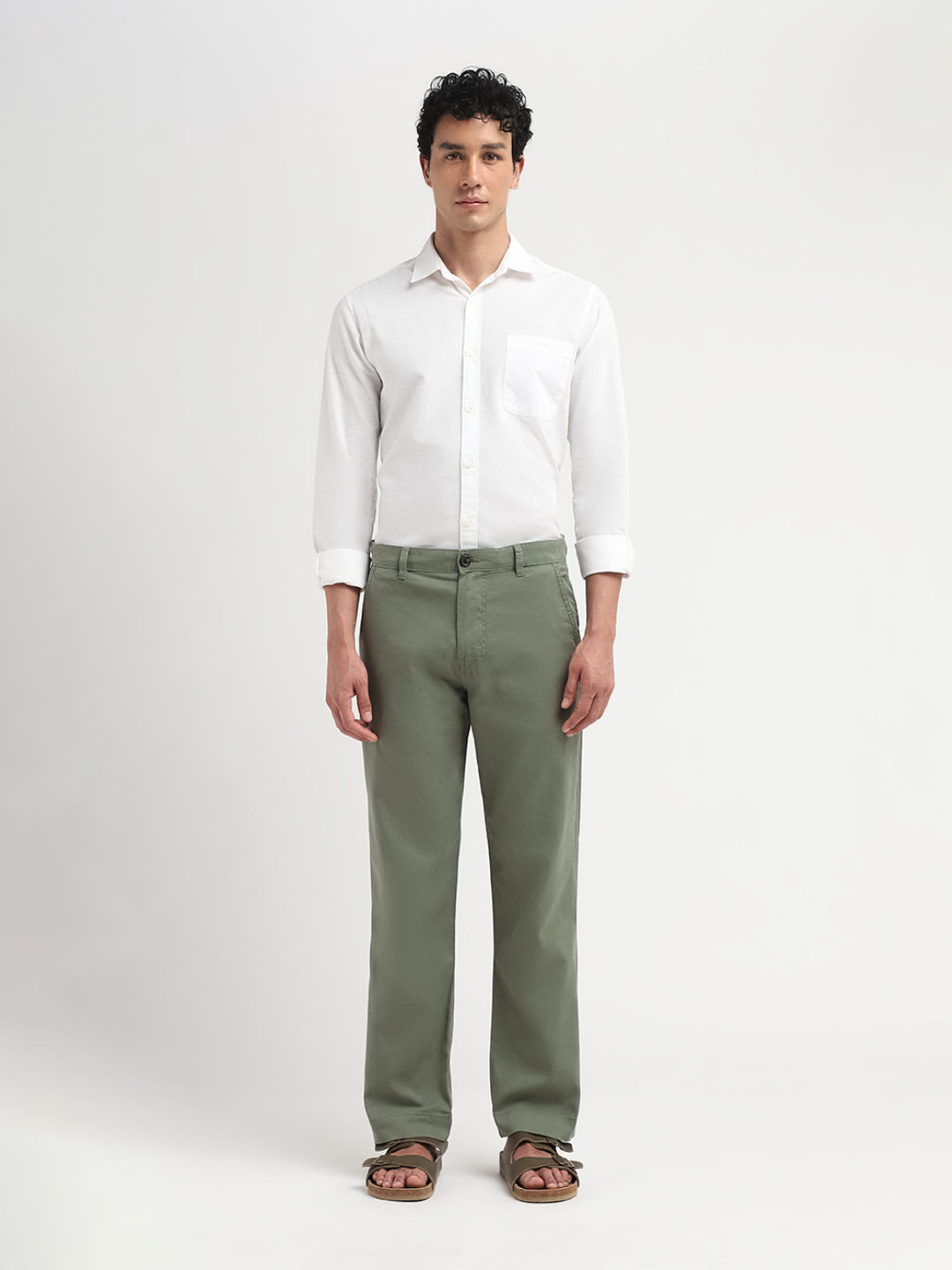 STRAIGH fit Lyocell TENCEL Pant - Green