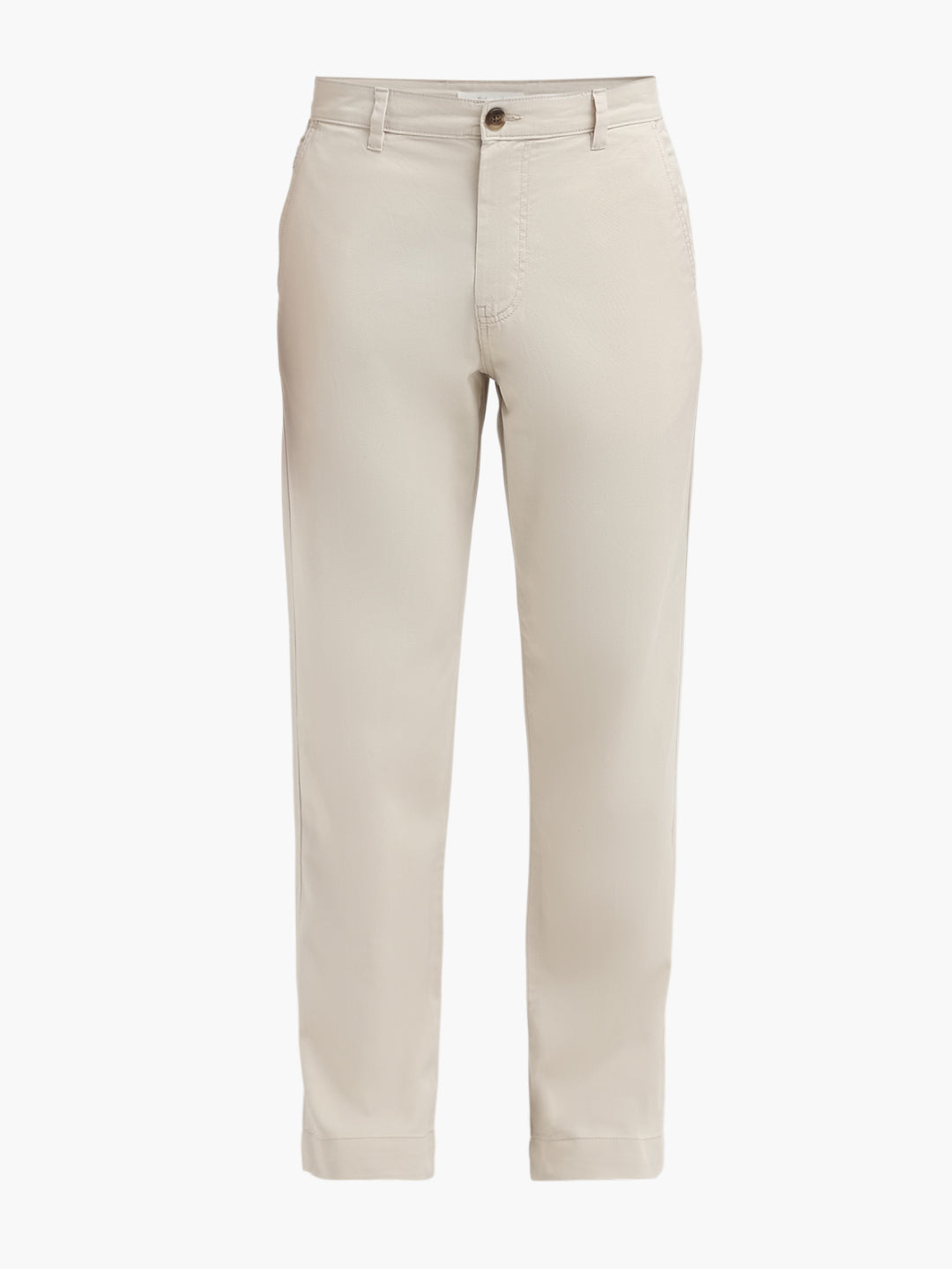 Beige Straight Fit Pants
