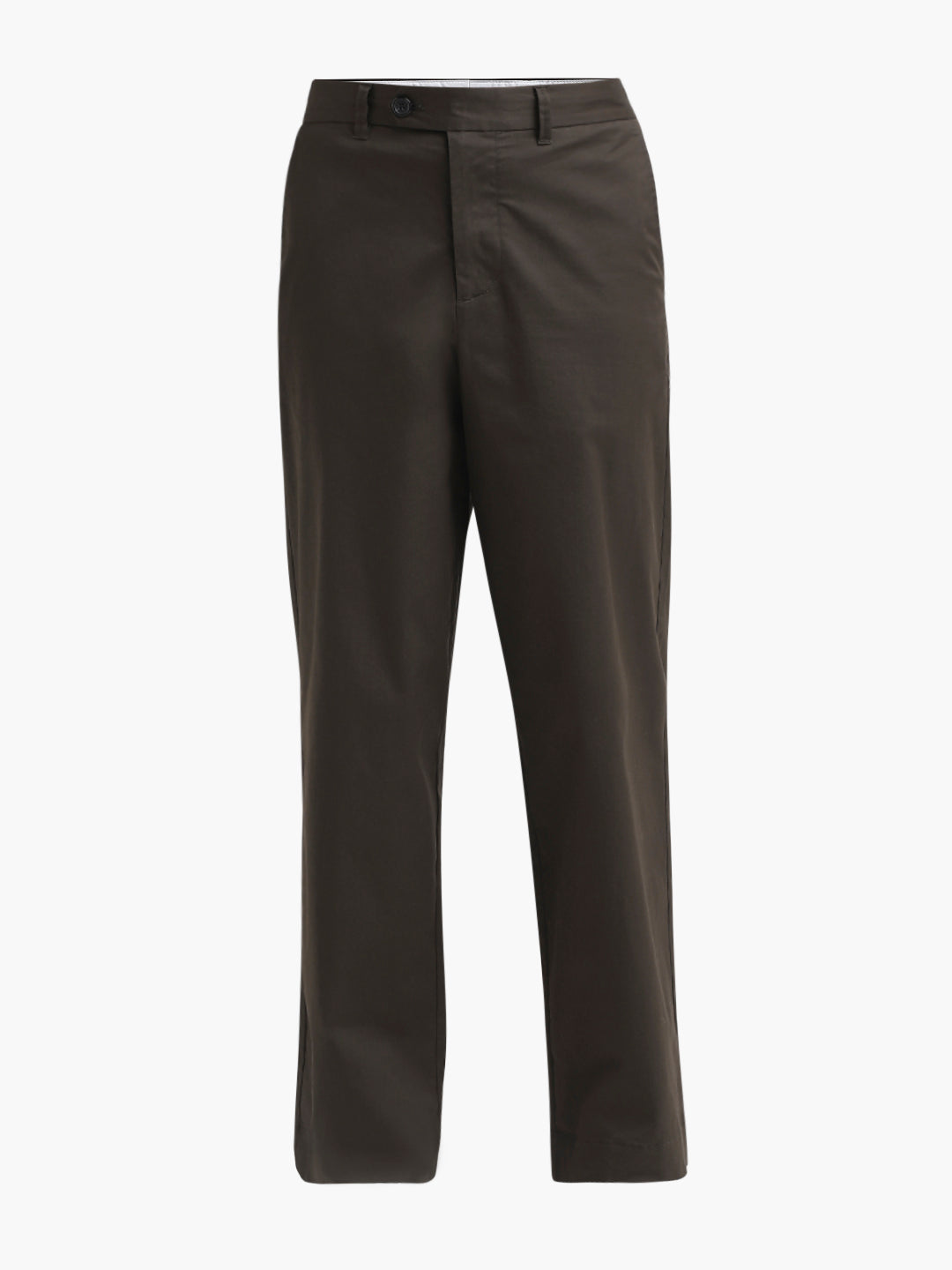 Dark Brown Wide Fit Pants