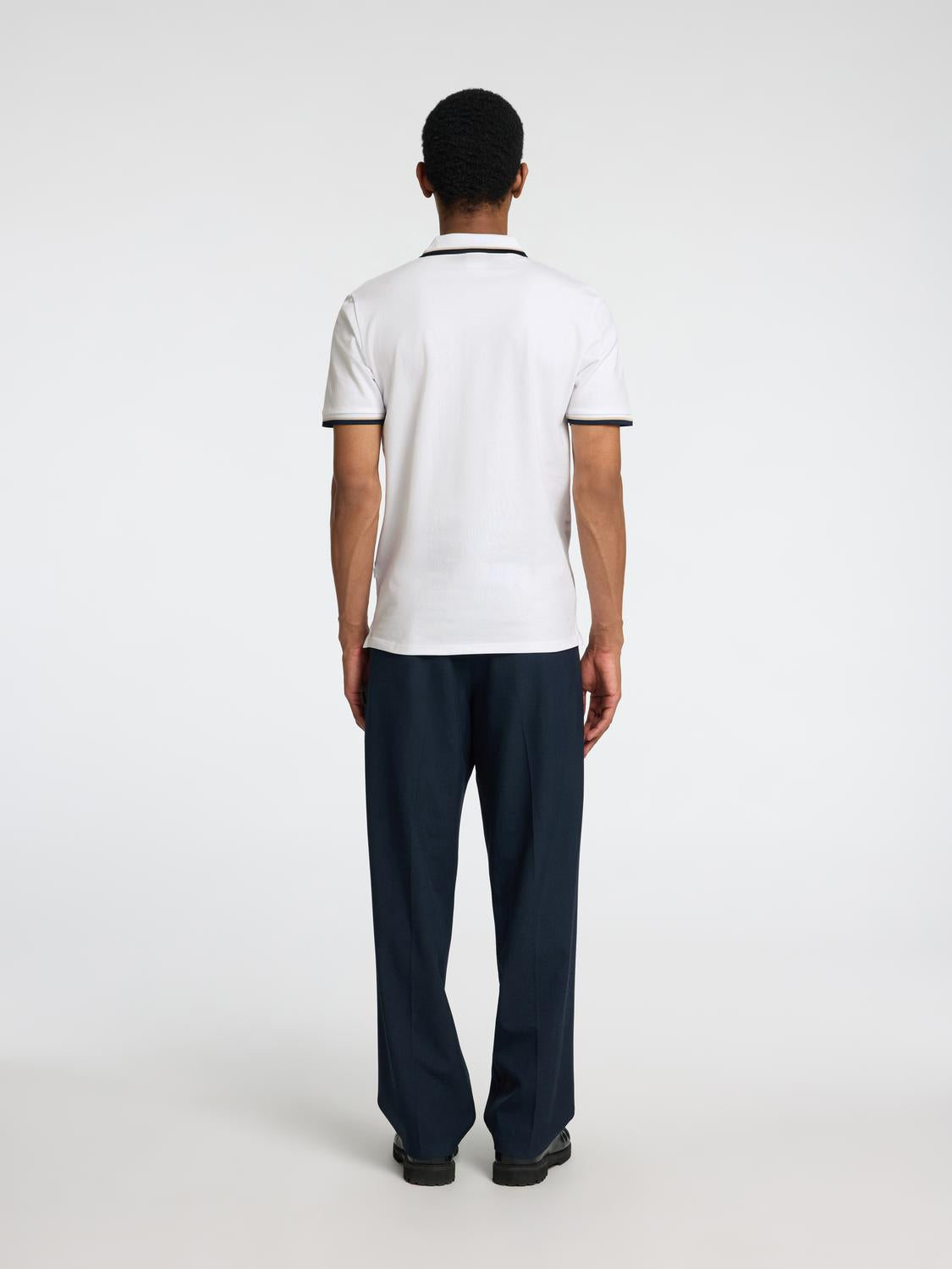 Organic Cotton Slim Fit Polo - Bright White