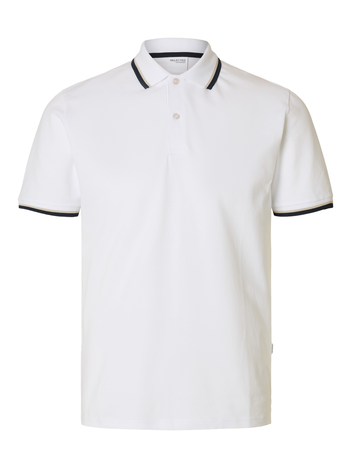 Organic Cotton Slim Fit Polo - Bright White