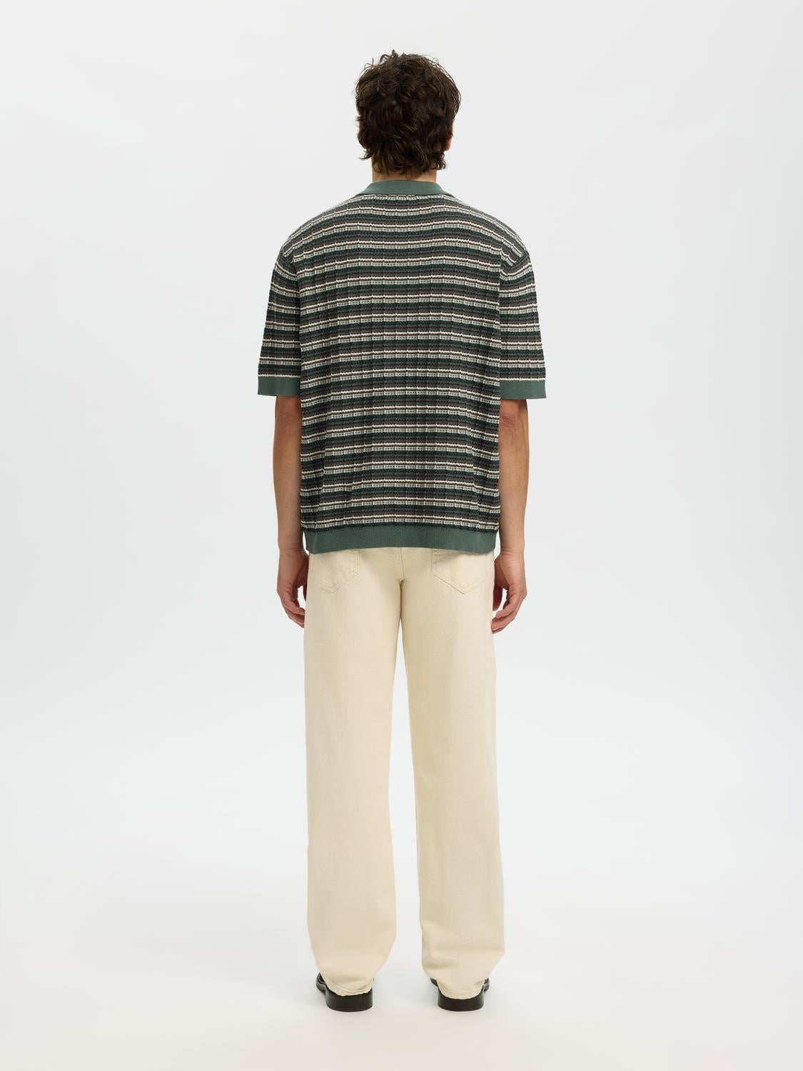 Organic Cotton Structured Knitted Polo