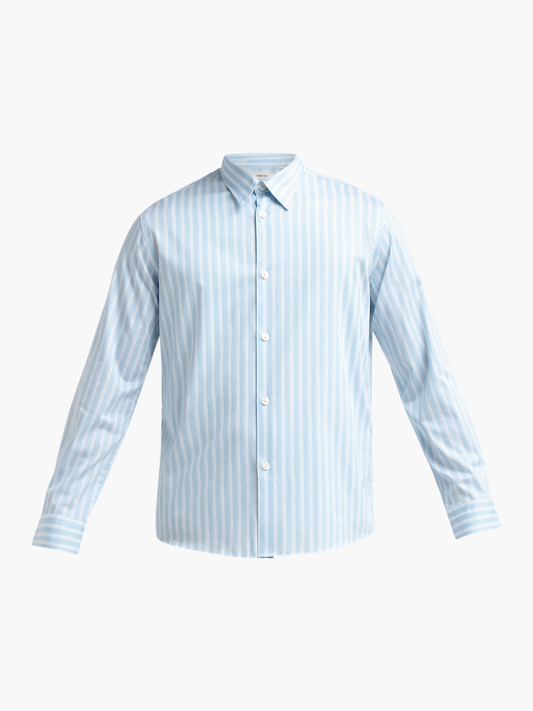 Light Blue Striped Dobby Shirt