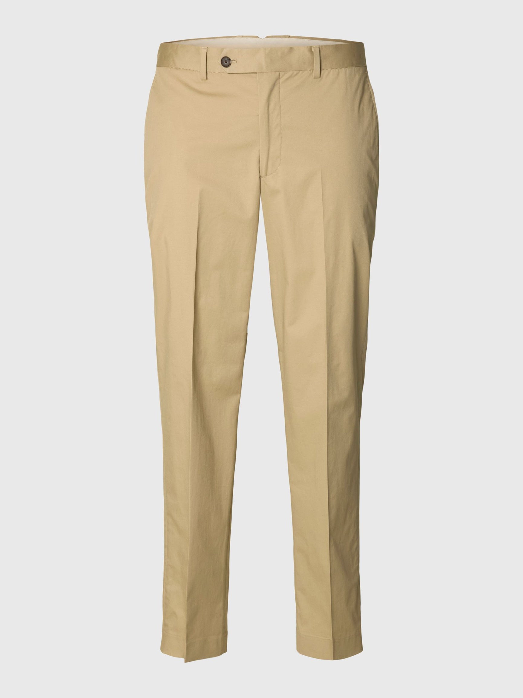 Beige Regular Fit Trousers