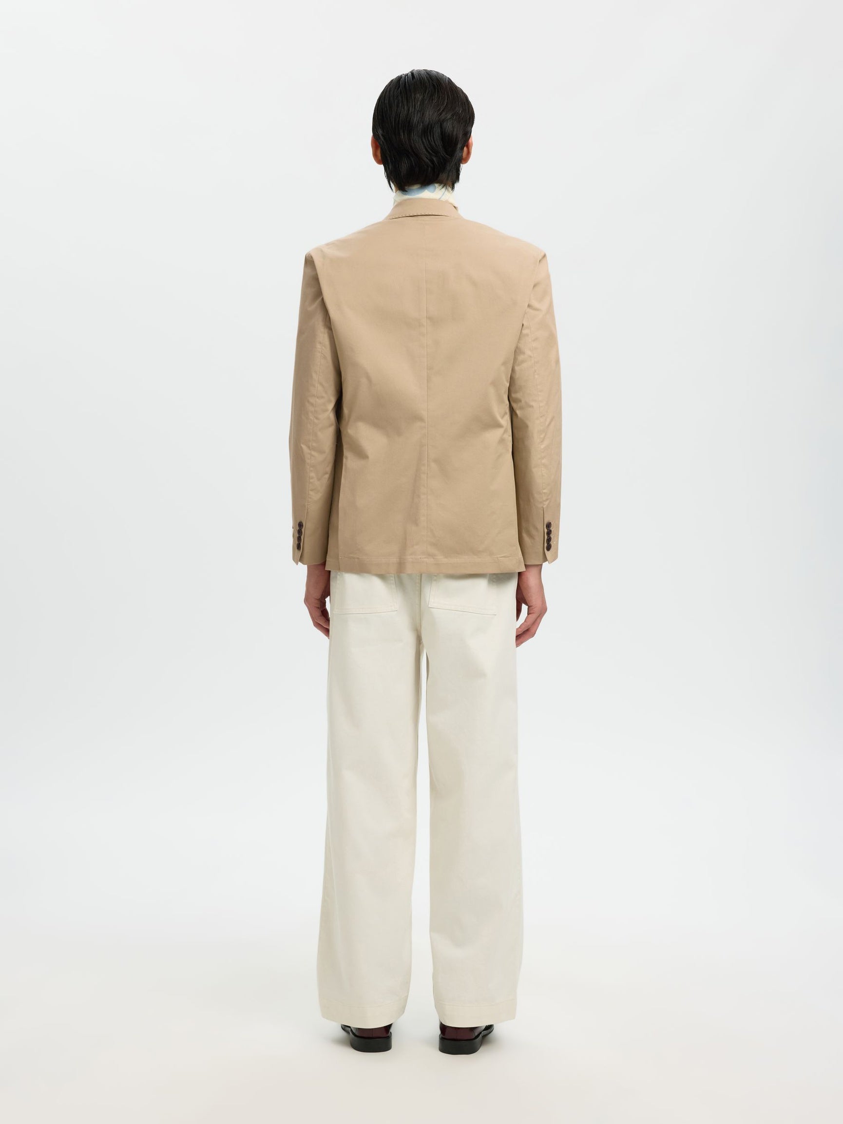 Beige Regular Fit Blazer