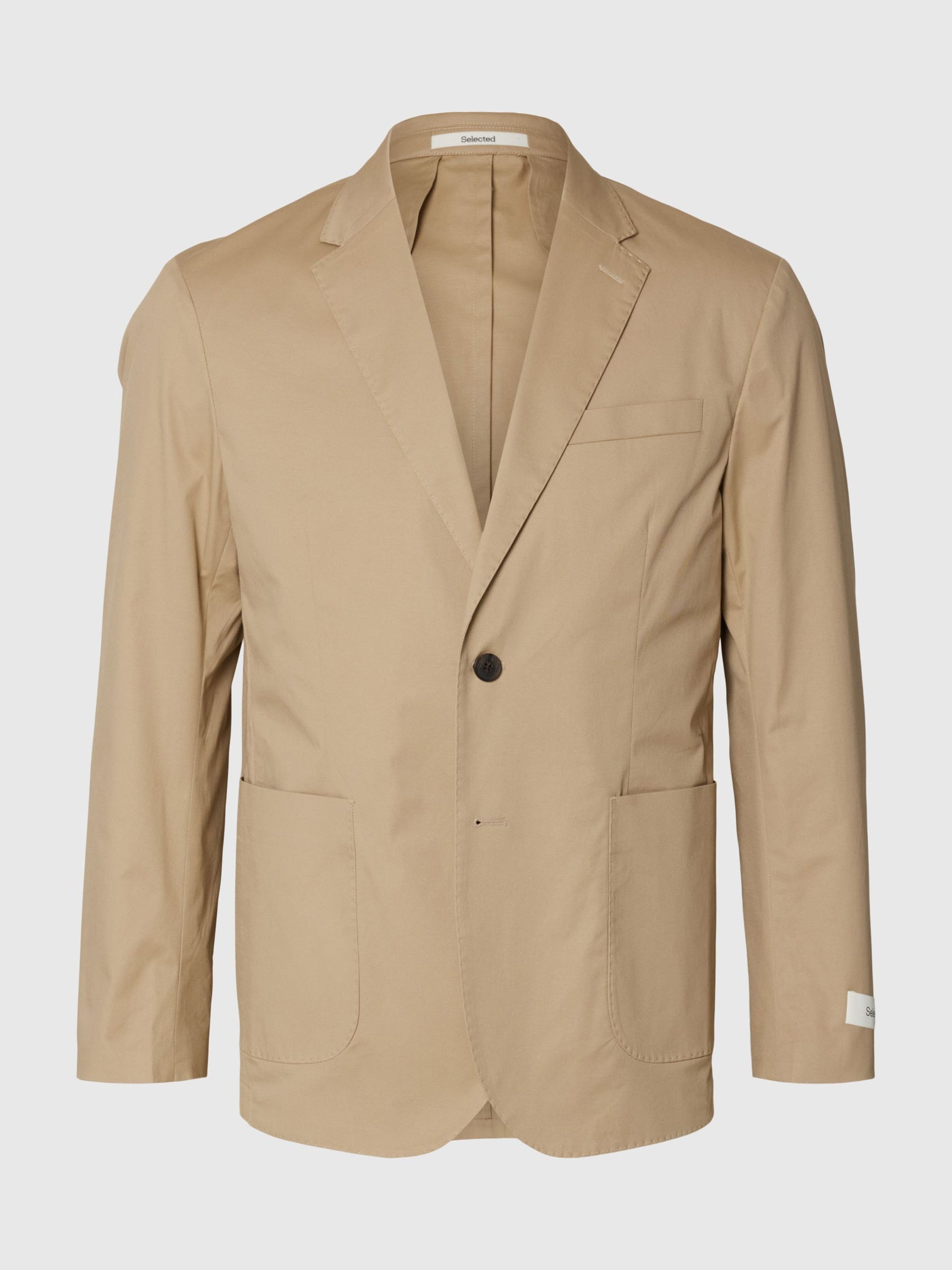 Beige Regular Fit Blazer