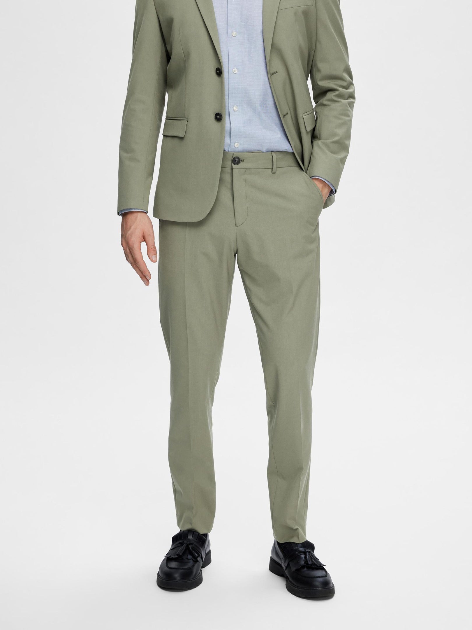Regular Fit Tailored Trousers