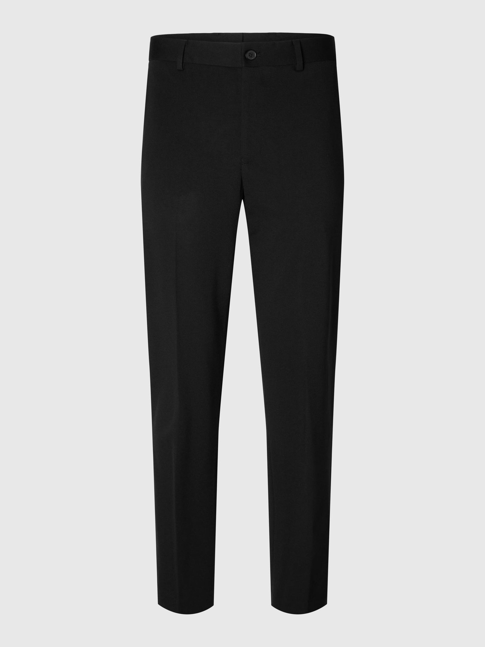 Regular Fit Tailored Trousers - Black