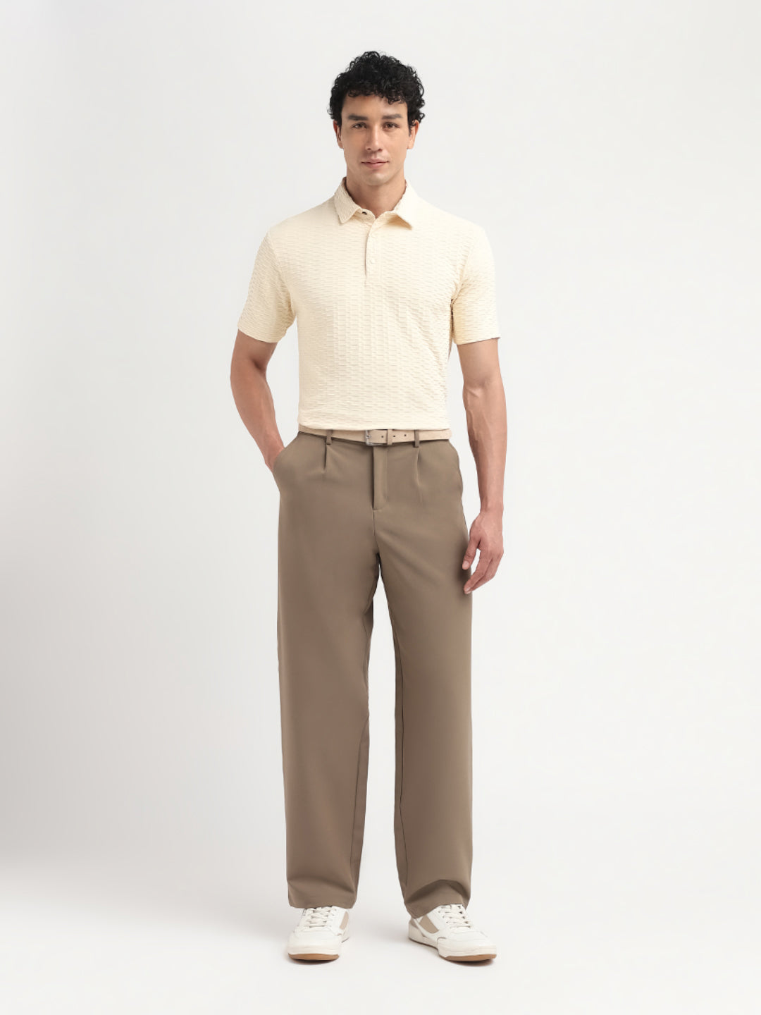 Seersucker Regular Fit Polo