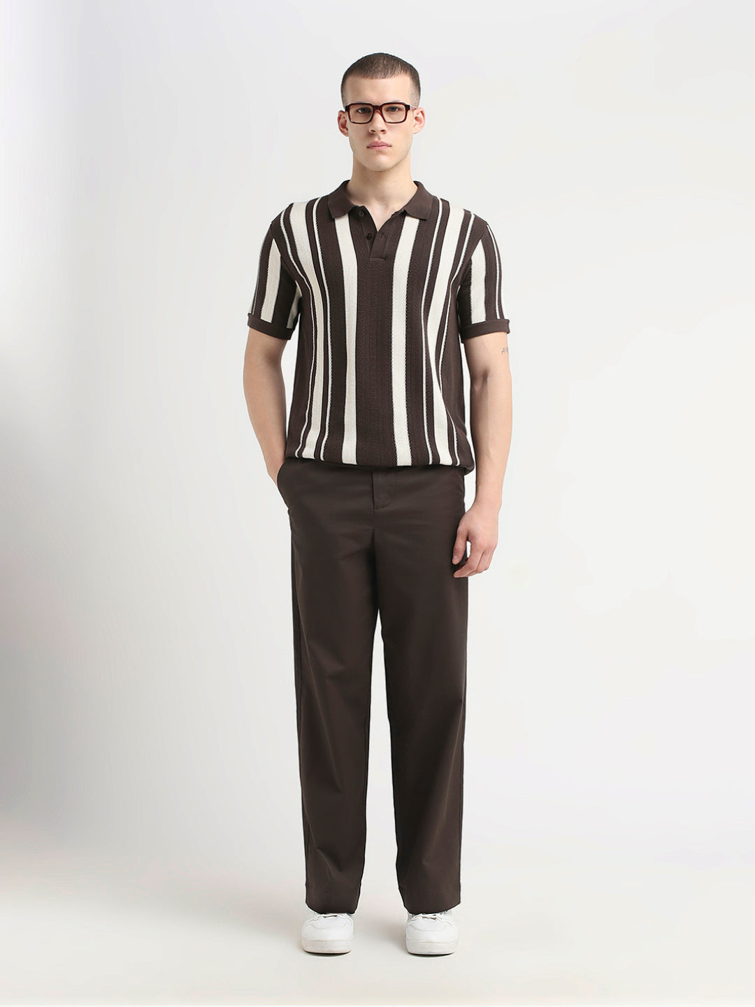 Striped Cotton Slim Fit Polo