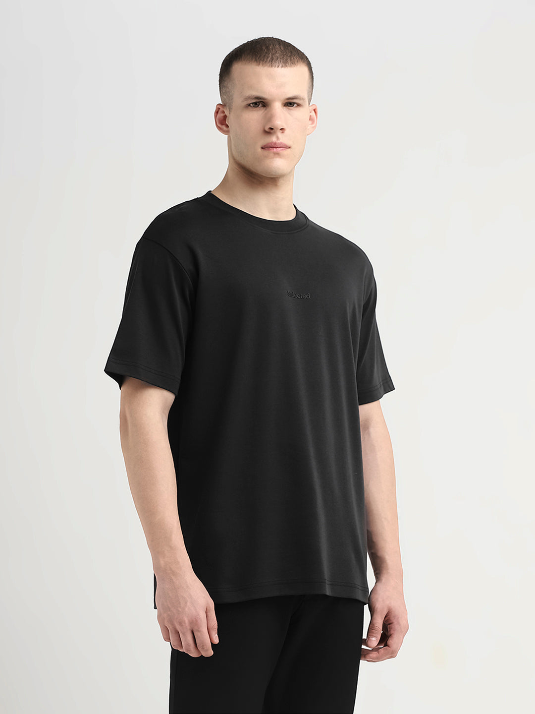 Logo Print Crew Neck T-Shirt