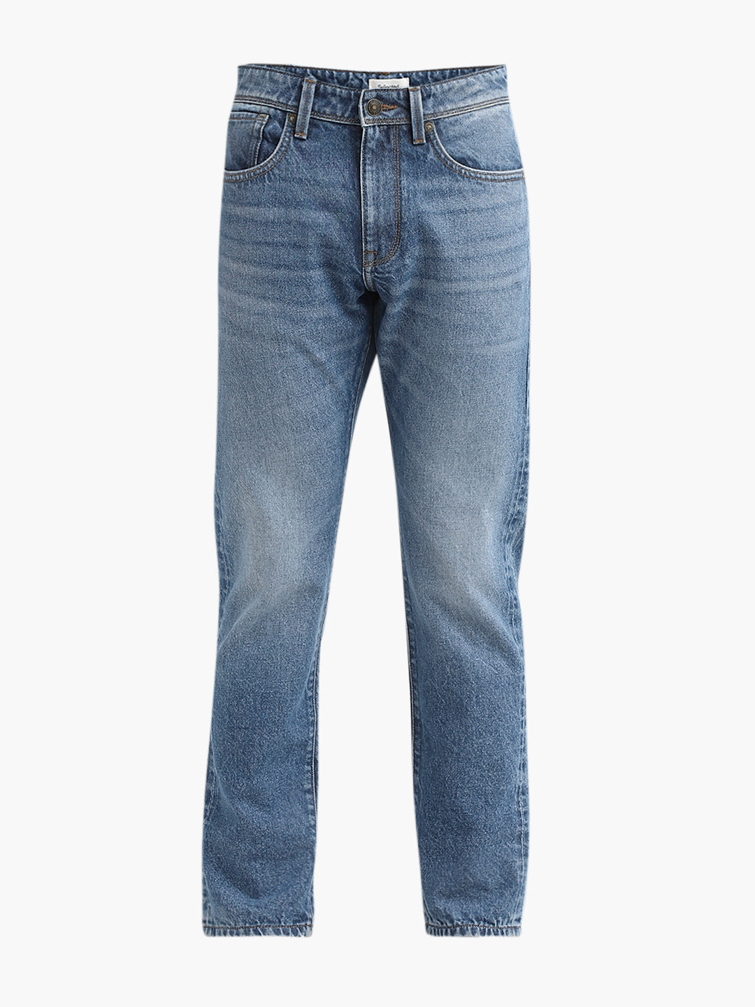 Light Blue Straight Fit Jeans