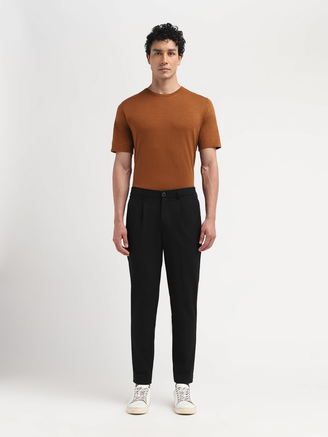 Black Regular Fit Pants