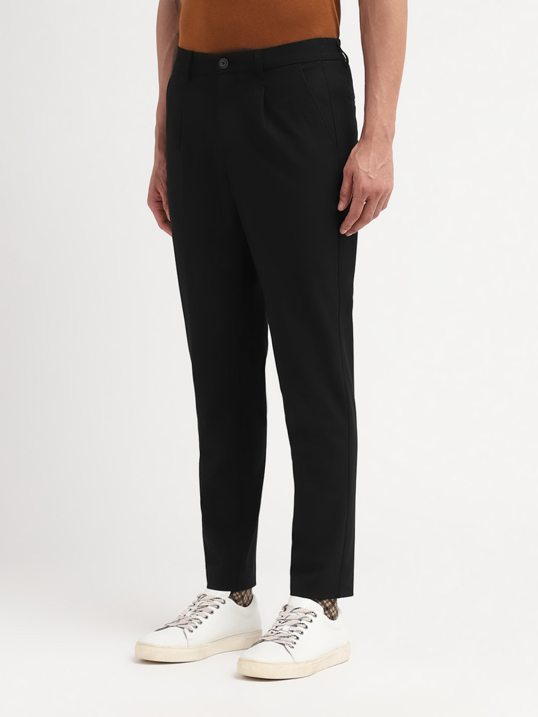 Black Regular Fit Pants