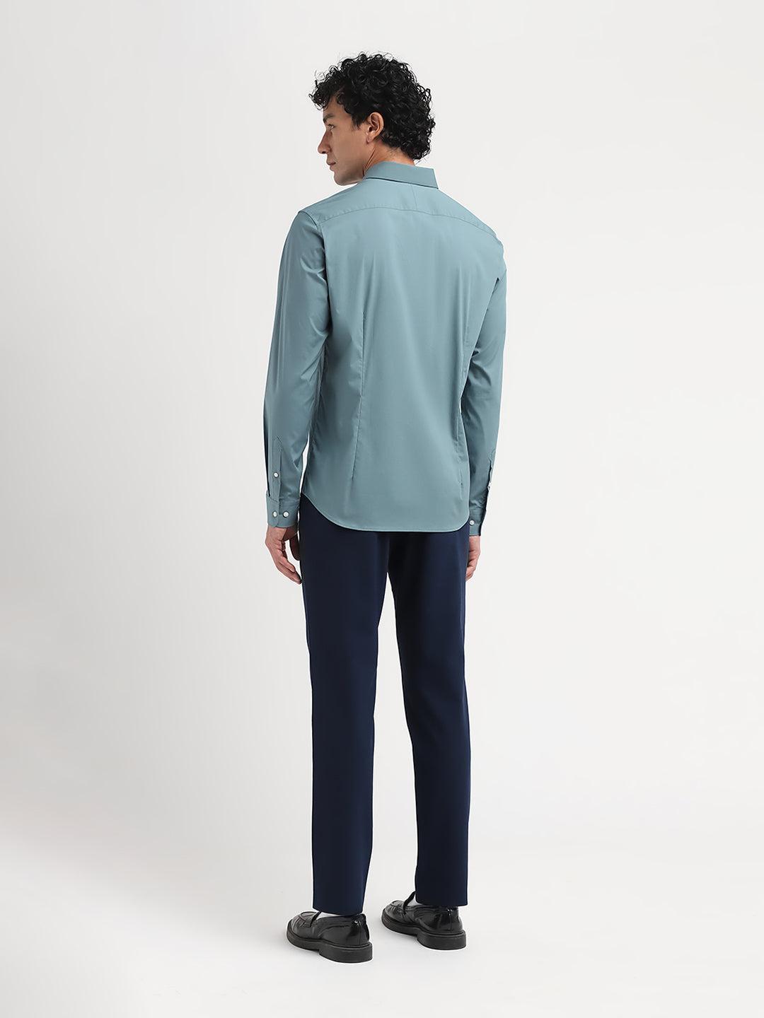 Blue Slim Fit Formal Shirt