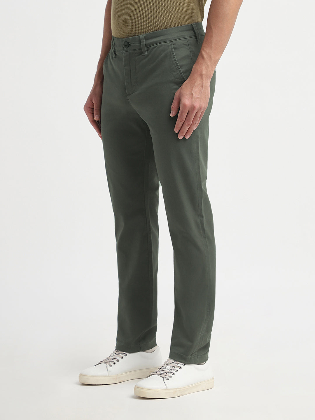 Olive Green Slim Fit CHINO PANTS