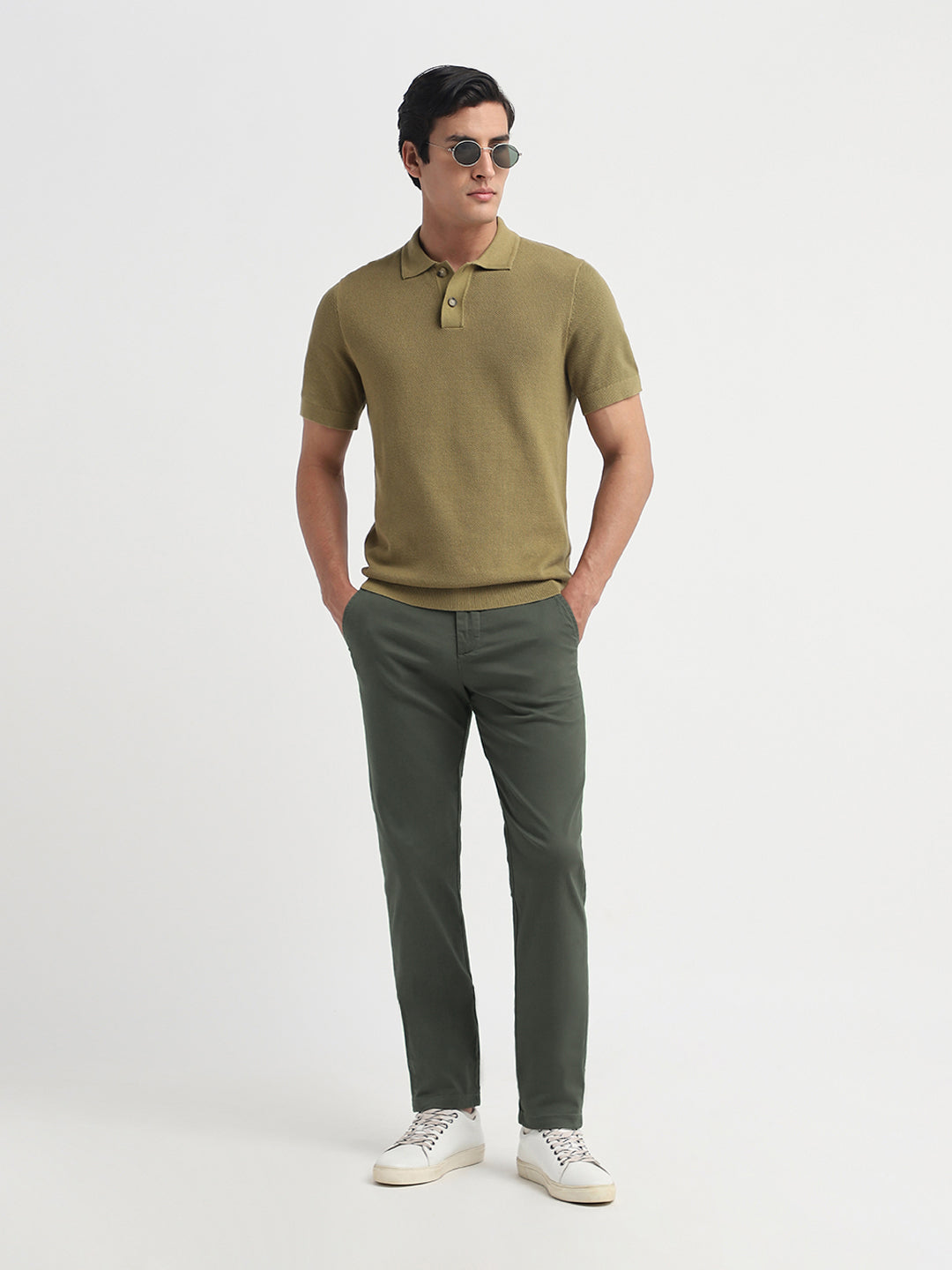 Olive Green Slim Fit CHINO PANTS
