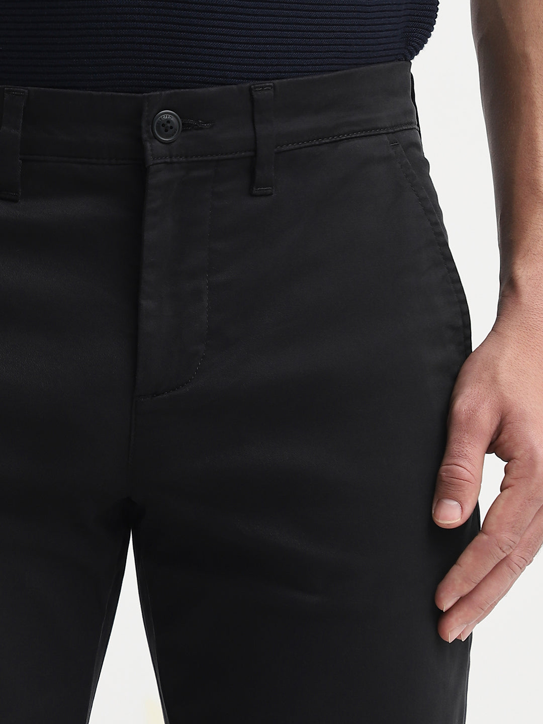 Black Slim Fit CHINO PANTS