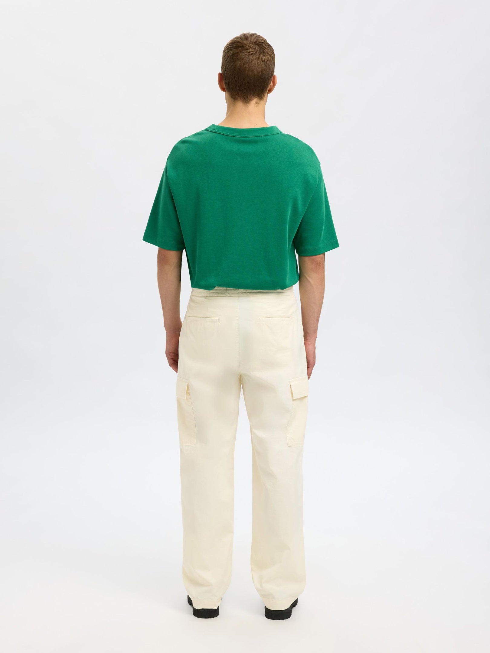 Loose Fit Cargo Pants - Off-White