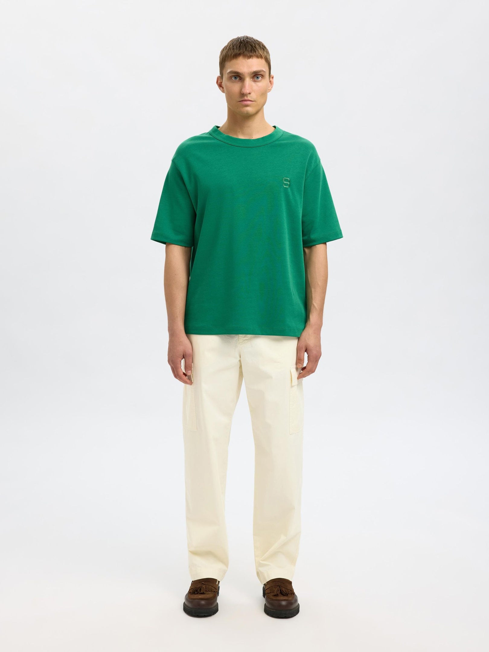 Loose Fit Cargo Pants - Off-White