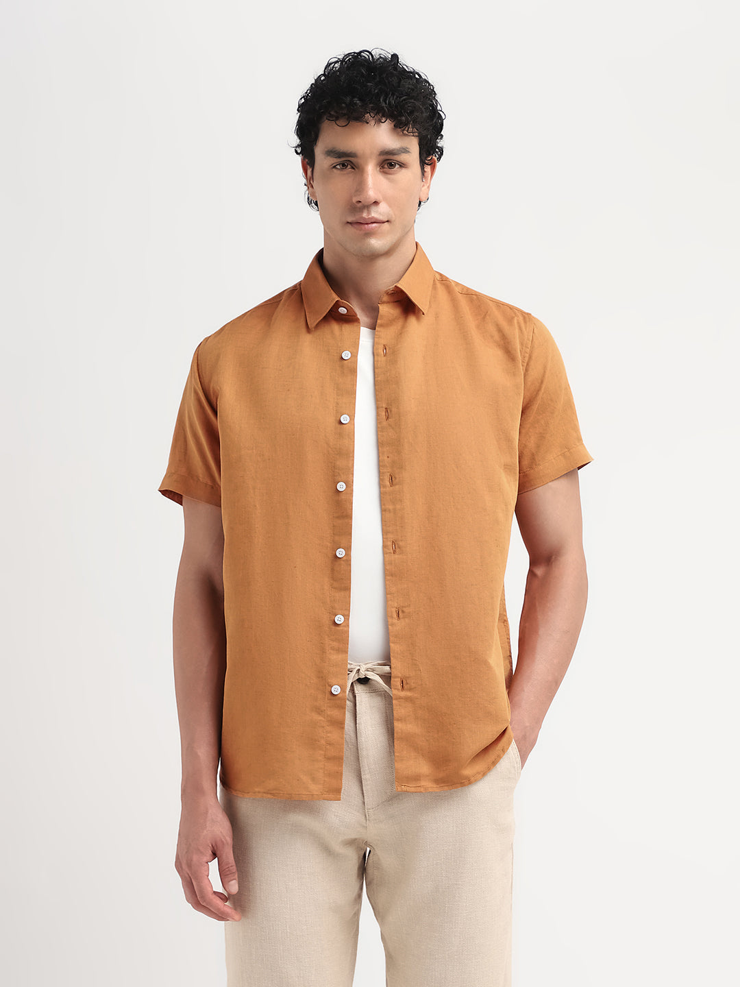 Linen Blend Casual Shirt