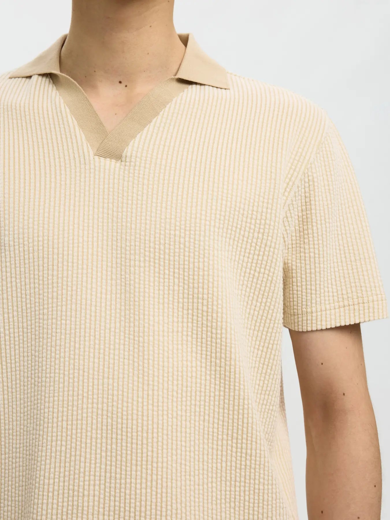 Beige Regular Fit Polo