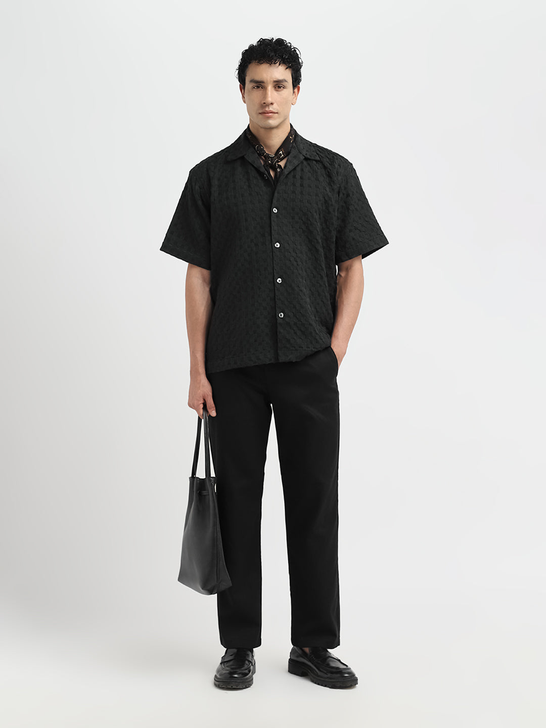 Black Straight Fit Pants