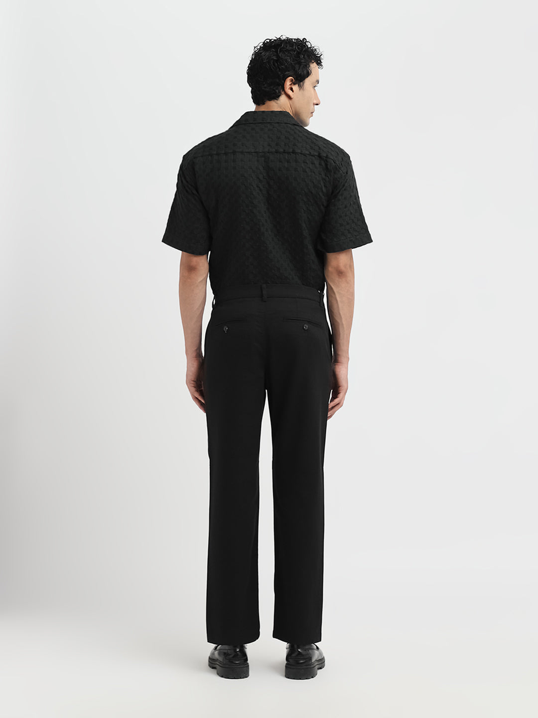 Black Straight Fit Pants