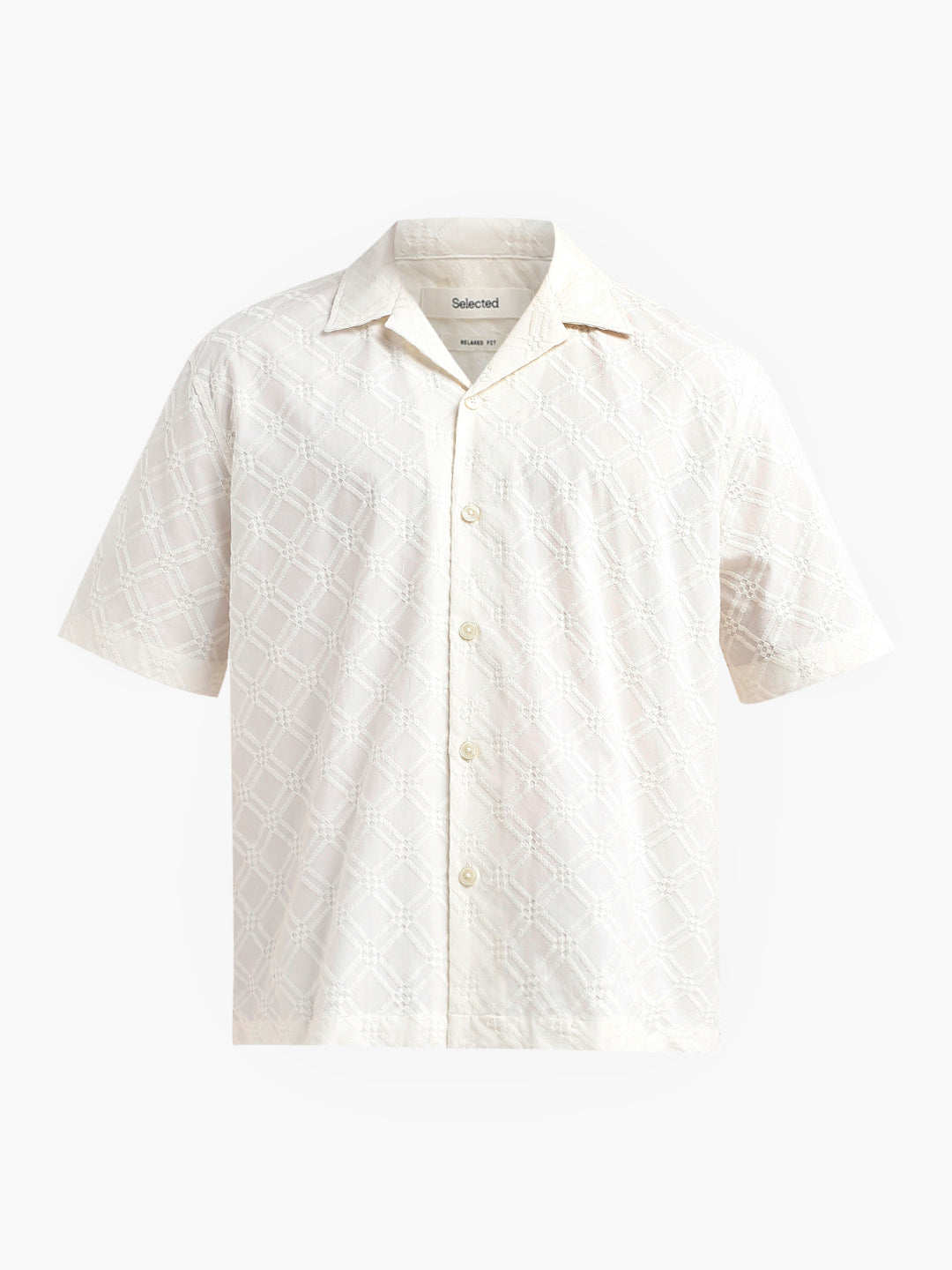 Organic Cotton Printed Shirt - Off-White