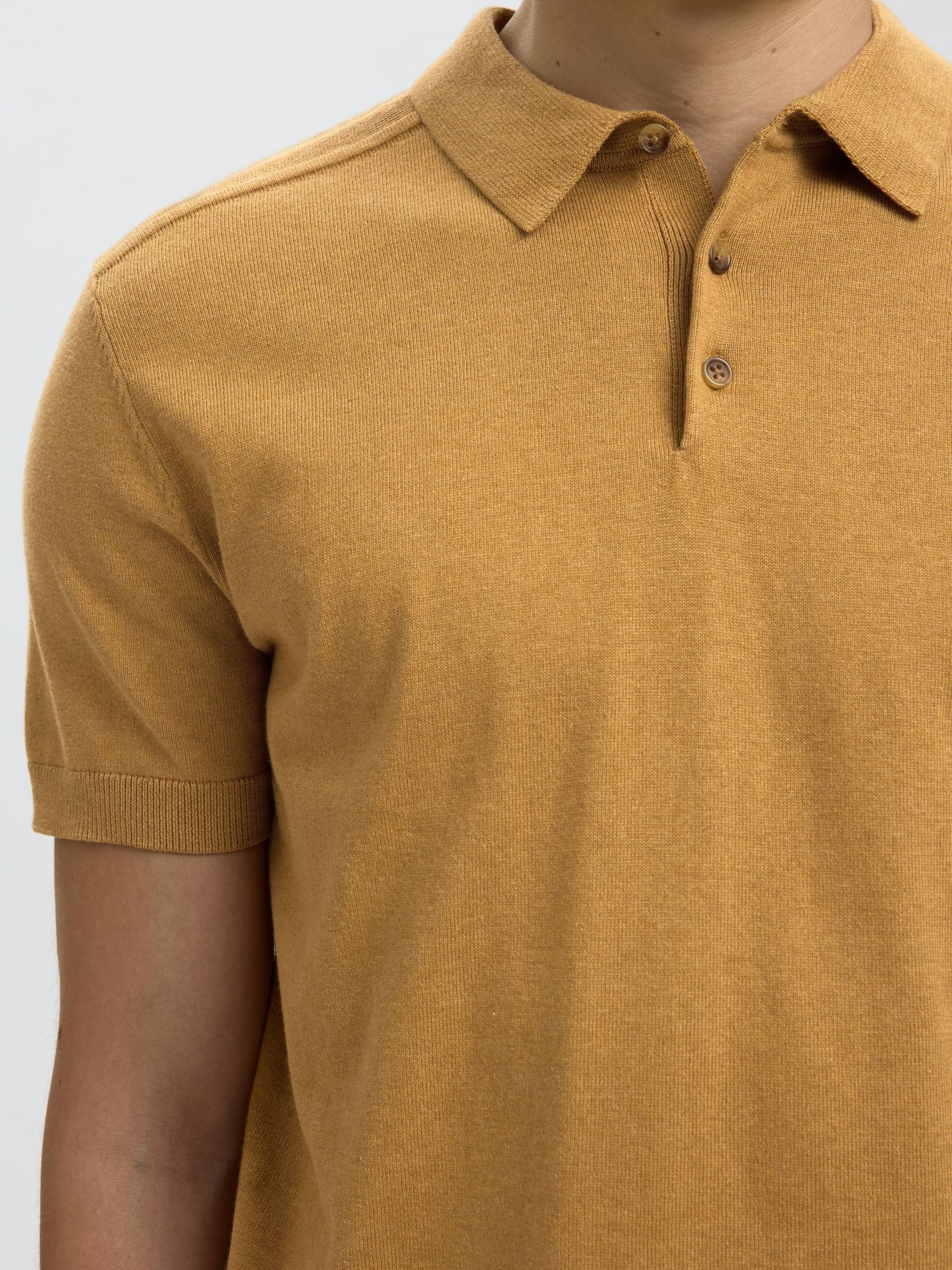 Brown Knitted Polo