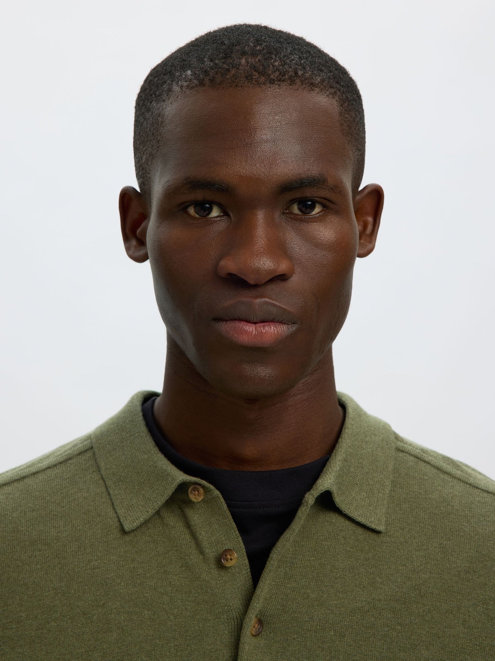 Green Knitted Polo