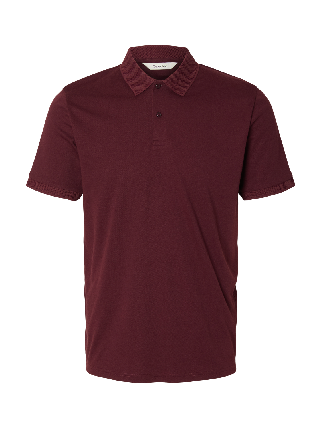 Dark Red Knitted Polo