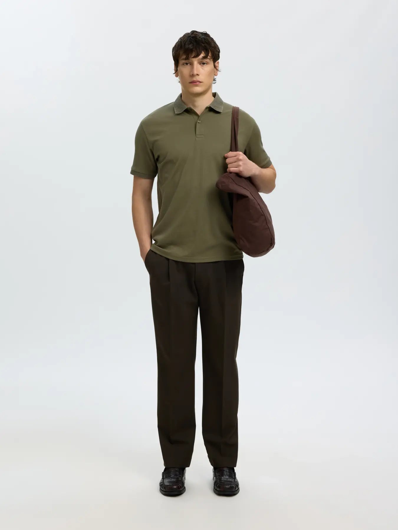 Green Knitted Polo