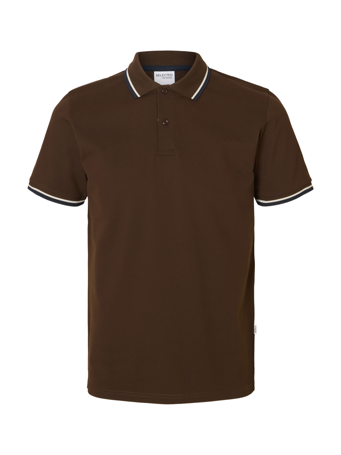 Dark Brown Slim Fit Polo