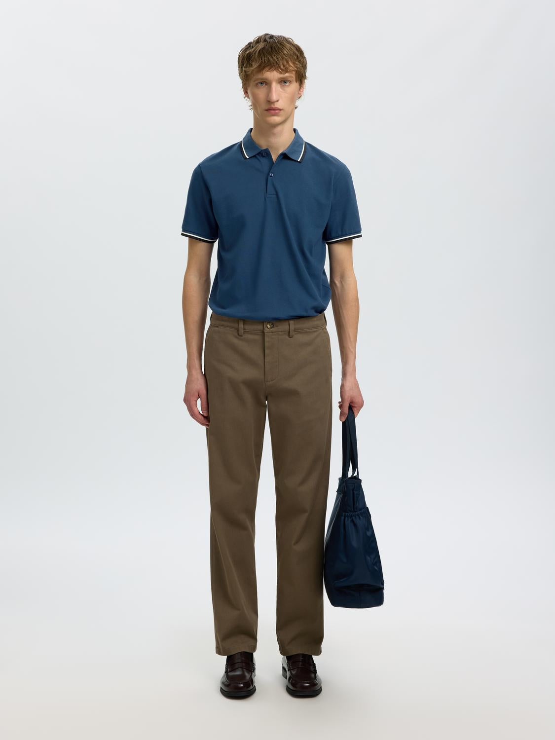 Dark Blue Slim Fit Polo