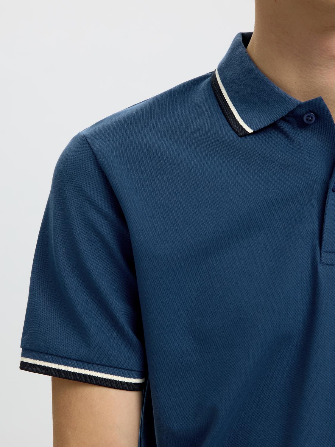 Dark Blue Slim Fit Polo