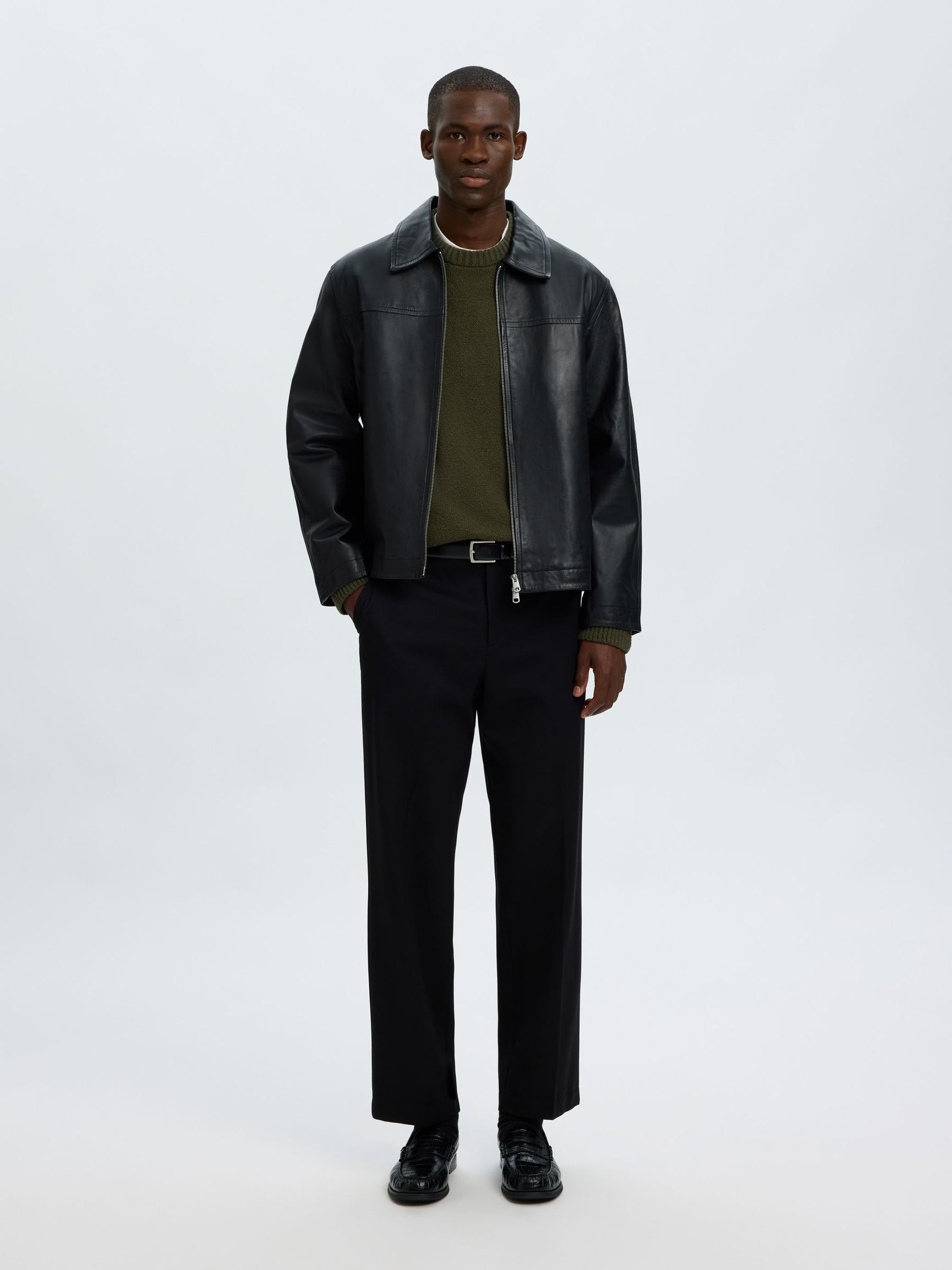 Dark Green Relaxed Fit Pullover