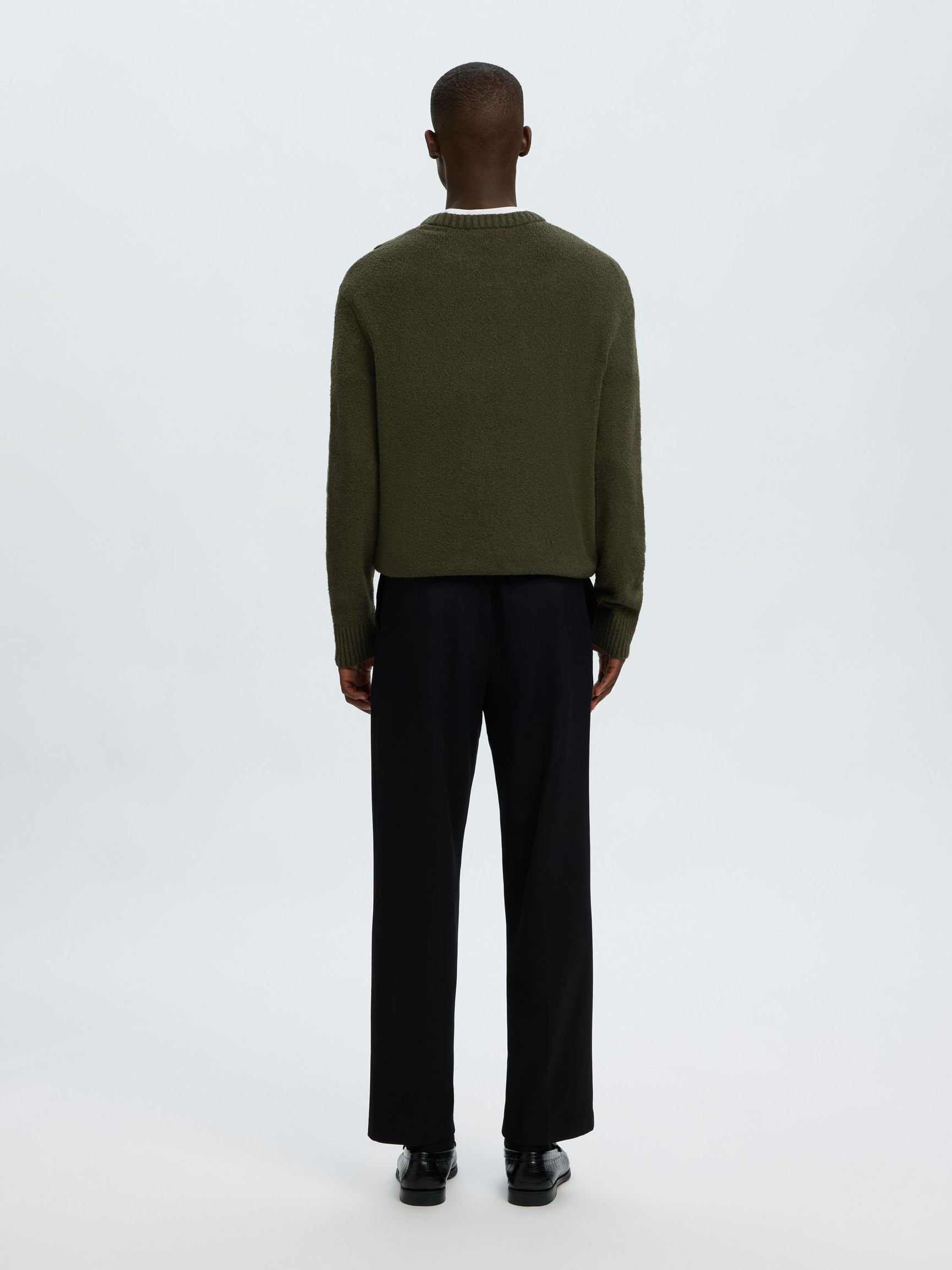 Dark Green Relaxed Fit Pullover