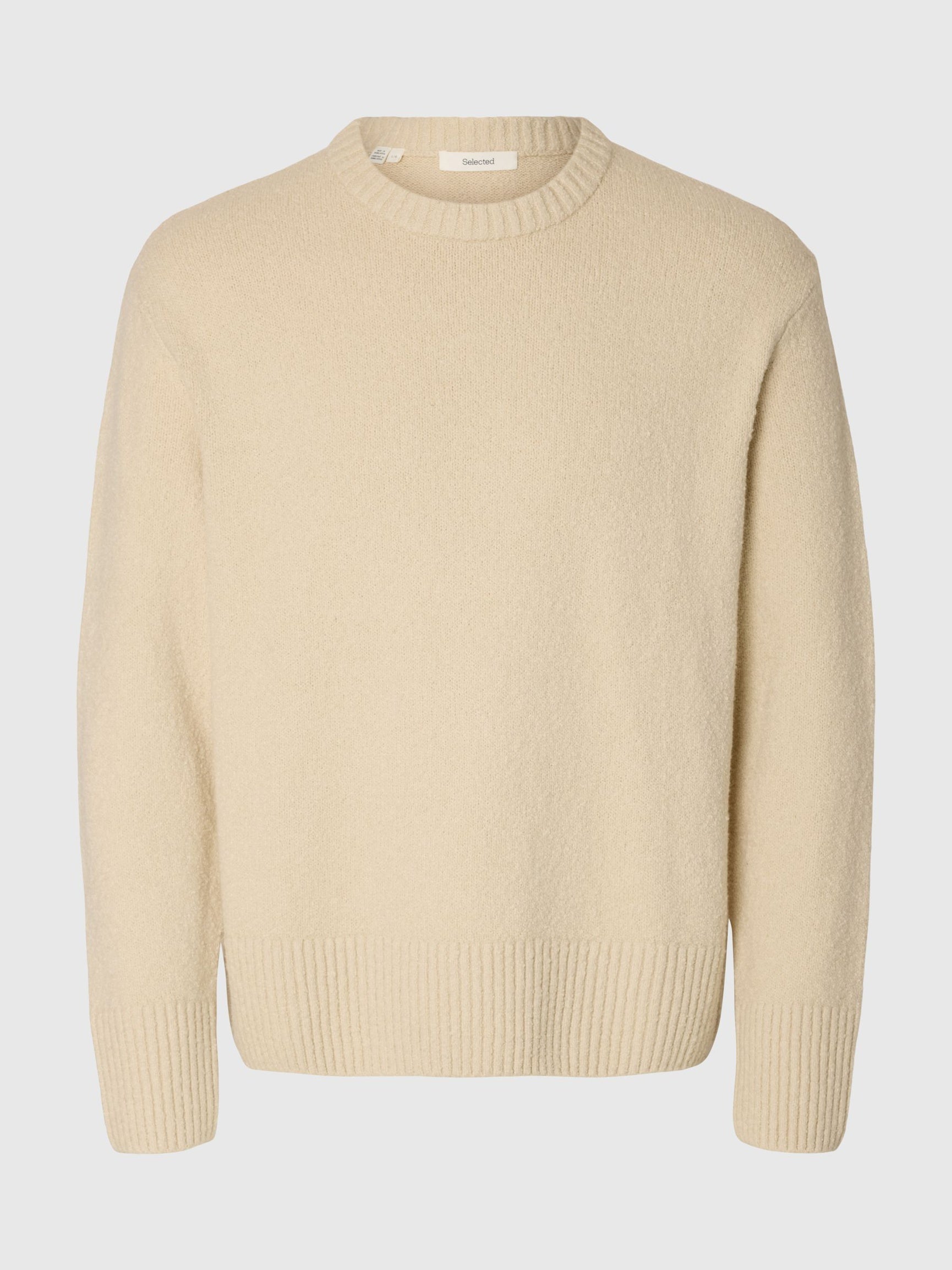 Beige Relaxed Fit Pullover