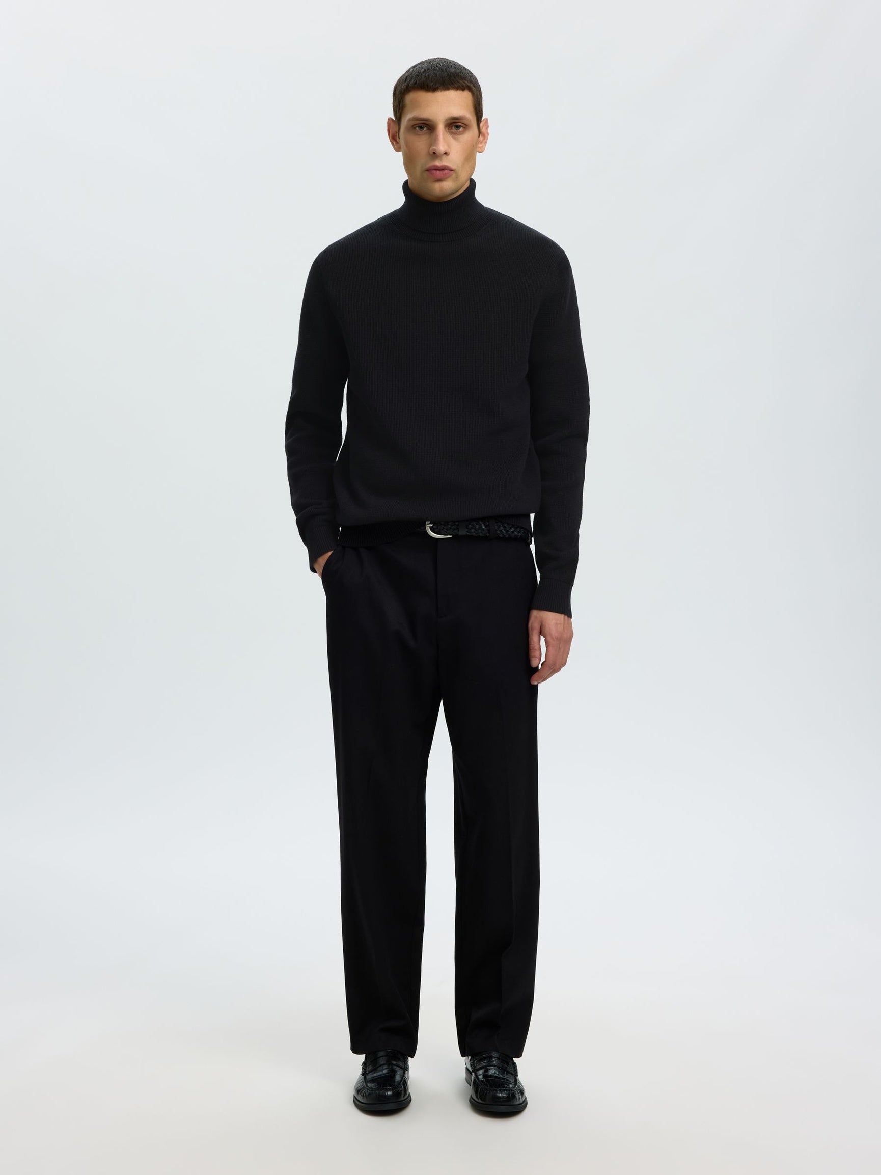 Black Turtle Neck Pullover